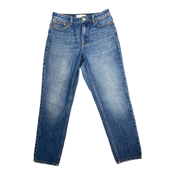 Topshop Mom Jeans Medium Wash High Rise Size 28(6)  [288] - Picture 1 of 3